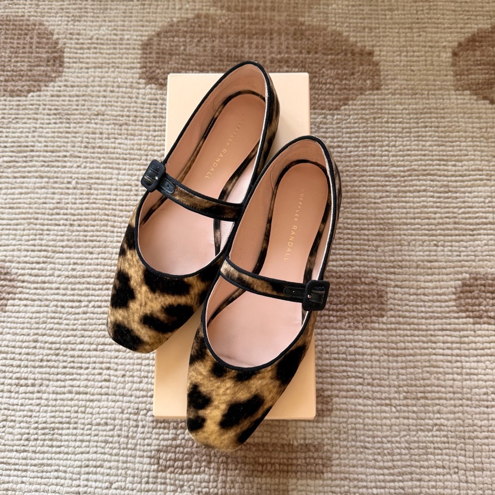 Loeffler Randall Ginger leopard print Mary Jane flats - Picture 2 of 9
